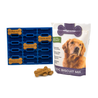 Dog biscuit mold with 'Good Boy' branding and a bag of Sligrams dog biscuit mix on a white background