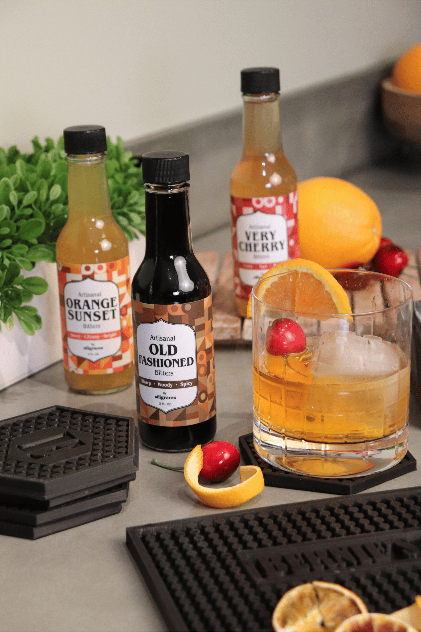 Cocktail Infusion | Old Fashioned | Travel Kit, Fruit Flavor Sampler