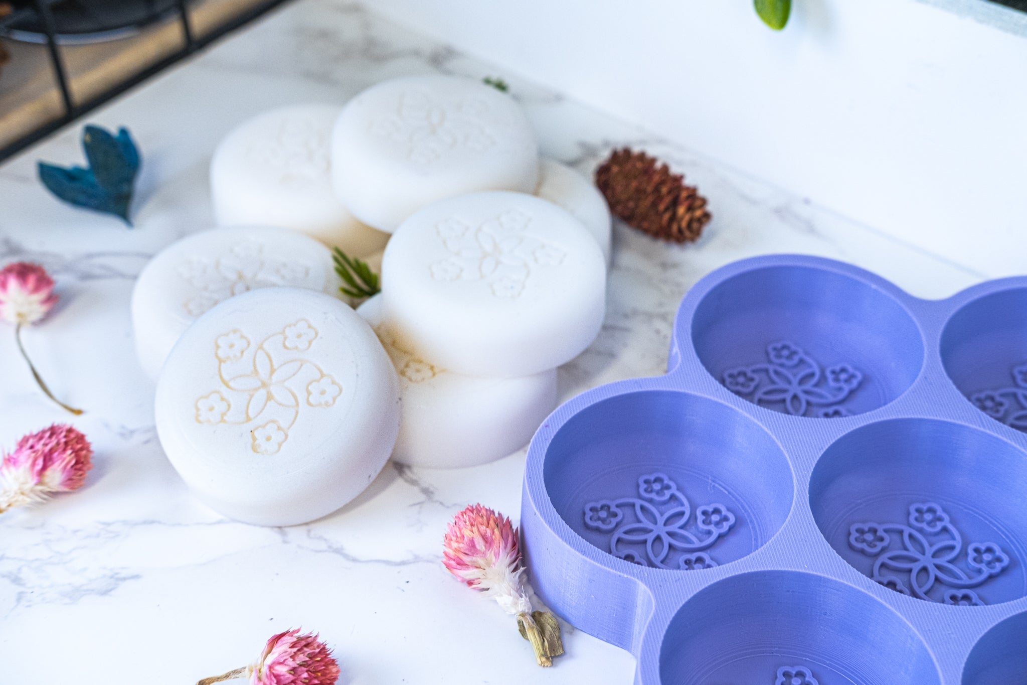 Round Silicone Soap Molds