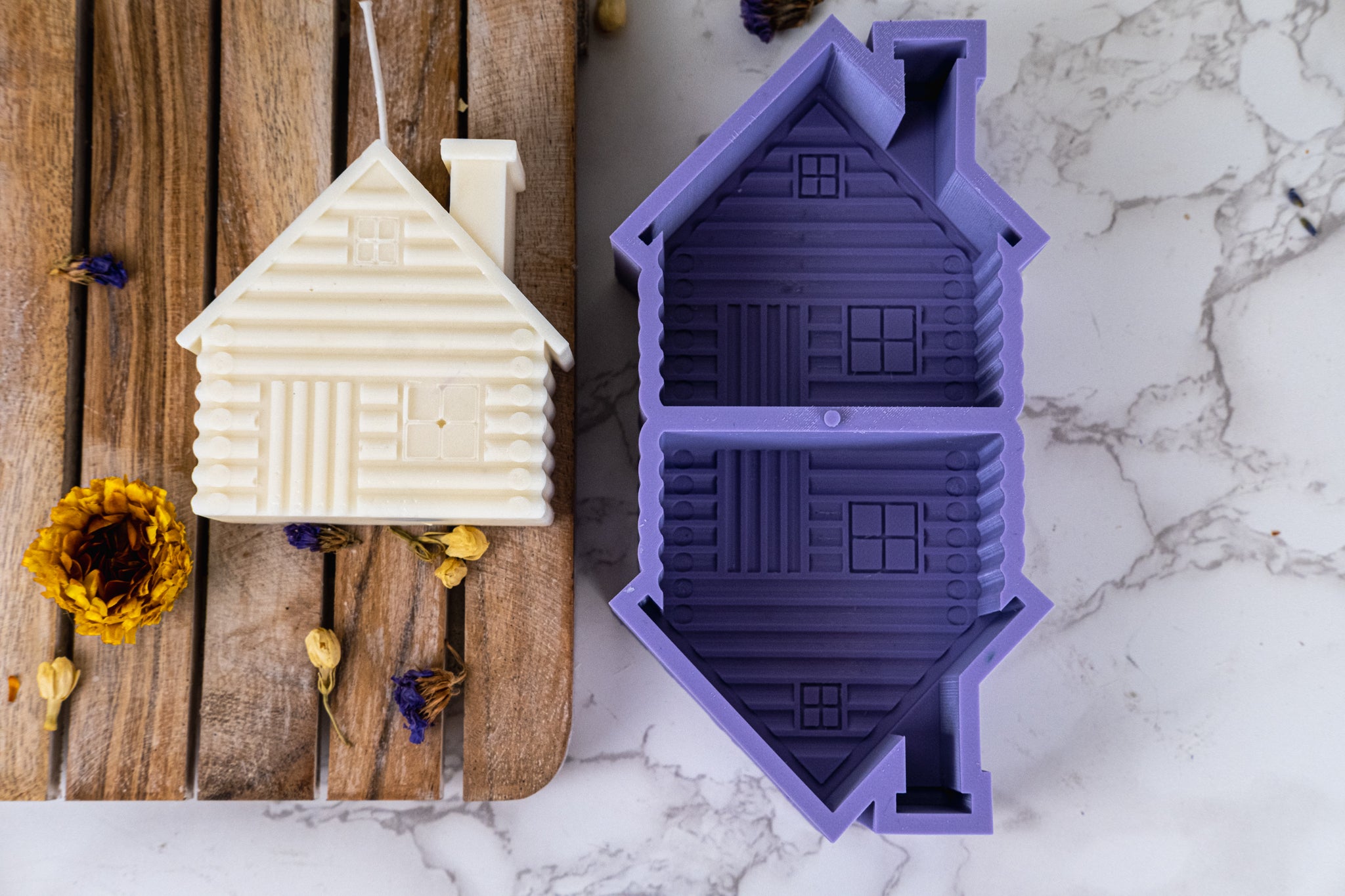 Row House Silicone Molds for Candles, Soap, Crafts