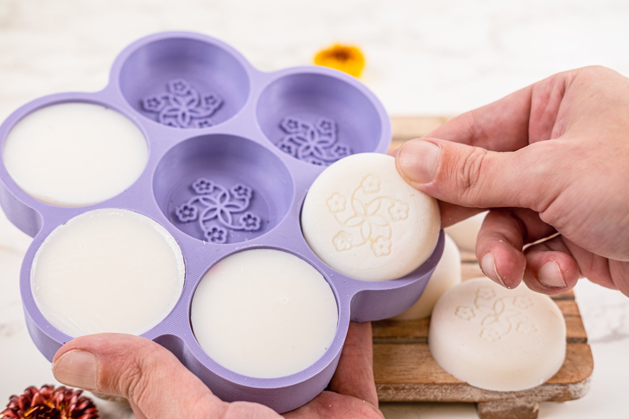 Customizable 2-Inch Round Soap Mold – Siligrams
