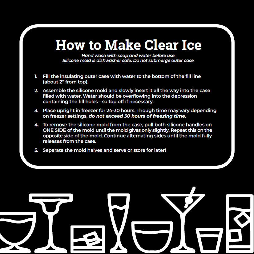 A Step by Step Guide for Making Your Own Clear Custom Ice
